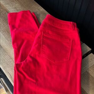d. jeans Women's Vibrant Red Skinny Jeans